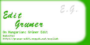 edit gruner business card