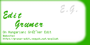 edit gruner business card